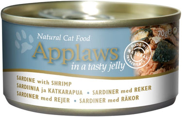 Applaws Sardine with Shrimp in Jelly Adult Wet Cat Food 70g Tin - 70G